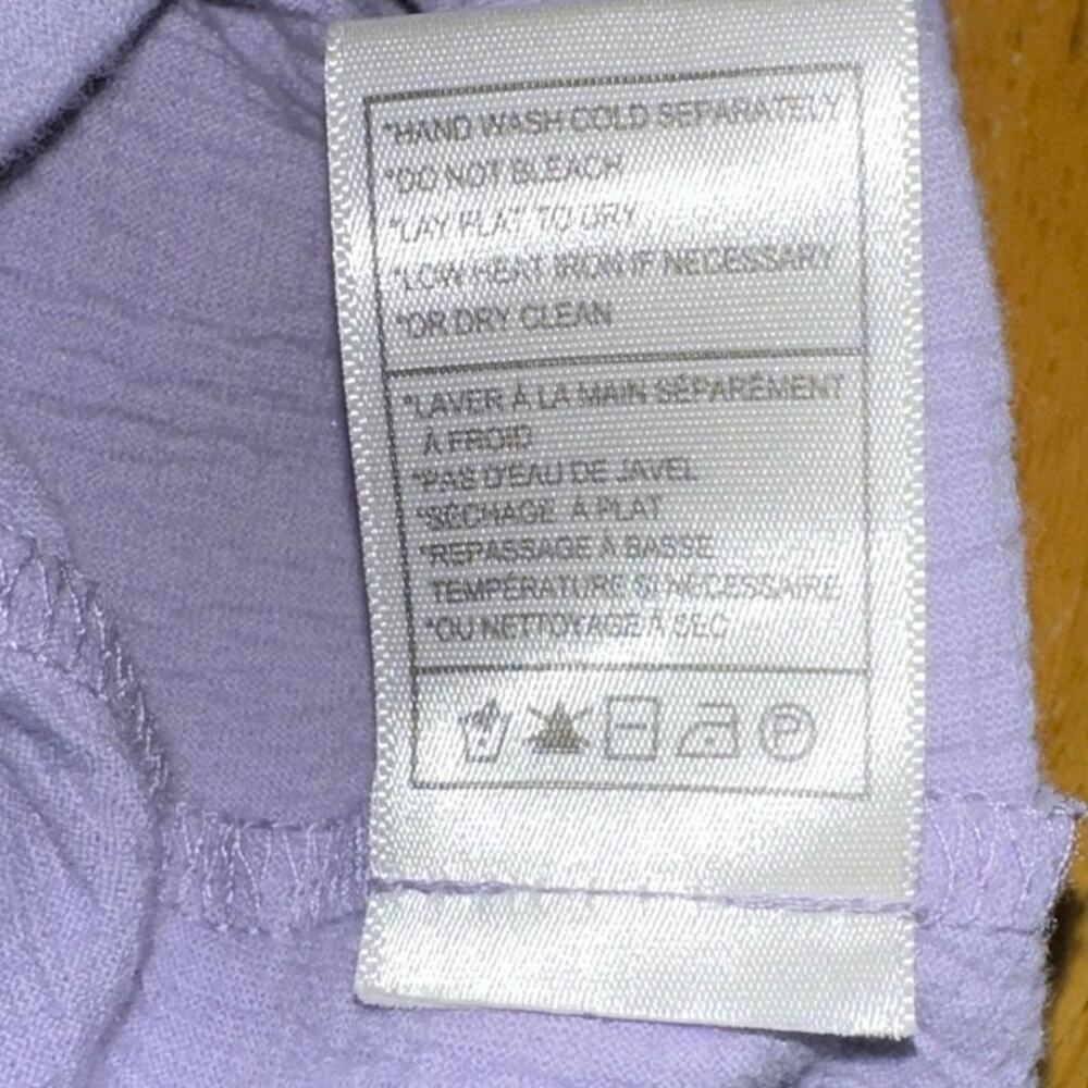 BB DAKOTA by Steve Madden Lavender Smock Dress XL Short Puff Sleeve Spring - Picture 5 of 6